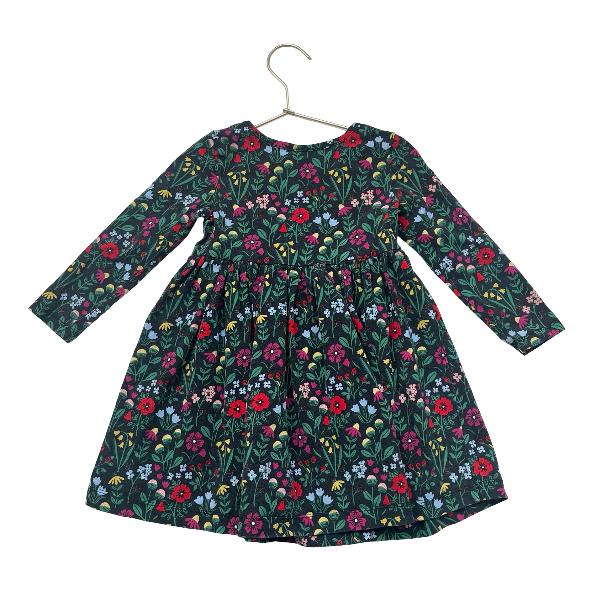 Hanna Andersson Black Wildflower Print Dress - Size 3T
