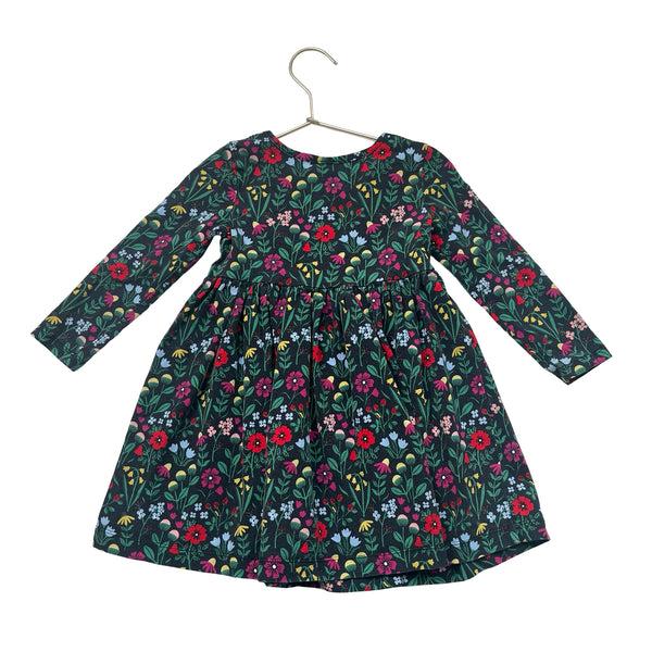 Hanna Andersson Black Wildflower Print Dress - Size 3T