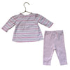 Kissy Kissy Pink Heart Print Top & Leggings Set - Size 6-9 Mo