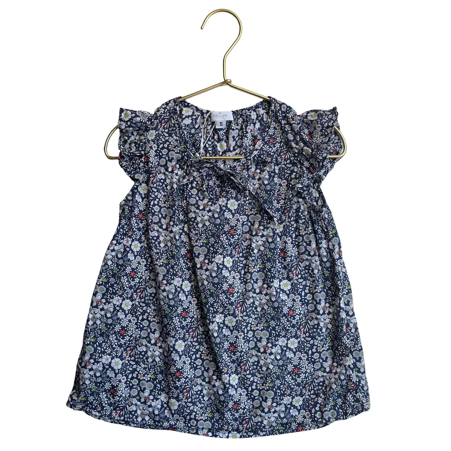 Neige Navy Floral Blouse - Size 5