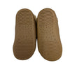 Ten Little Lined Brown Velcro Shoes - Size 7.5