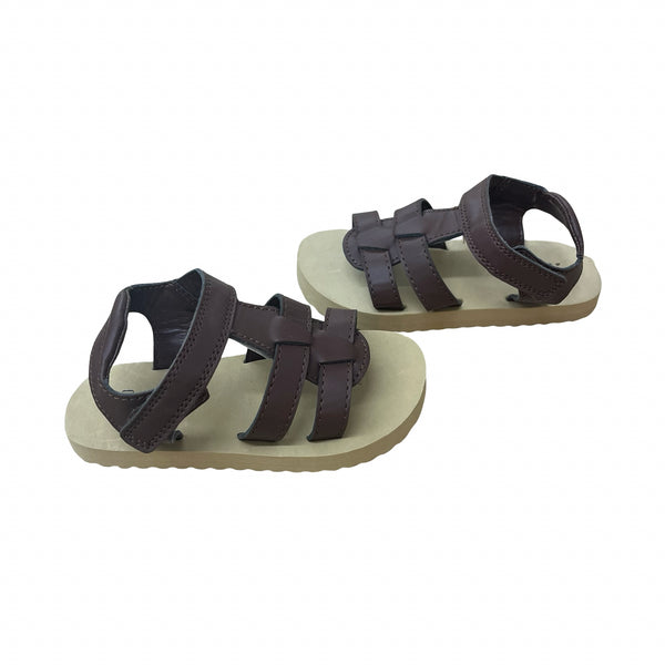 Baby Gap Brown Faux Leather Sandals - Size 7-8