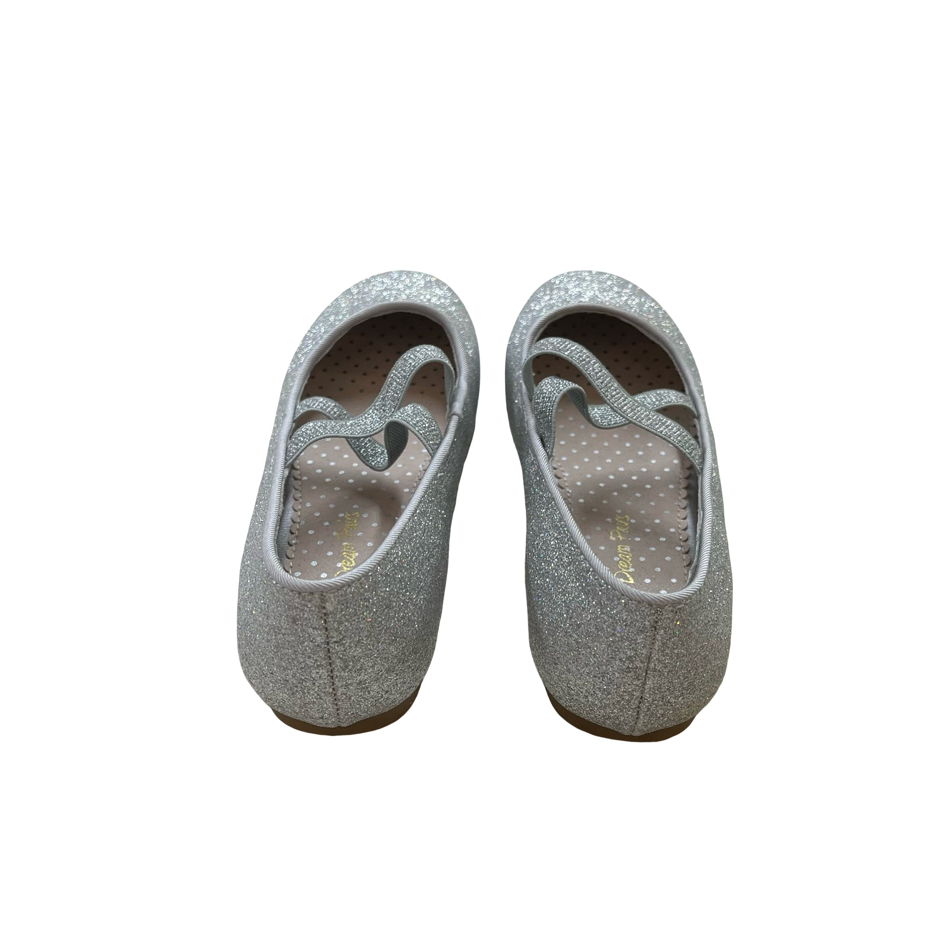 Dream Pairs Silver Glitter Shoes - Size 1Y Big Kid