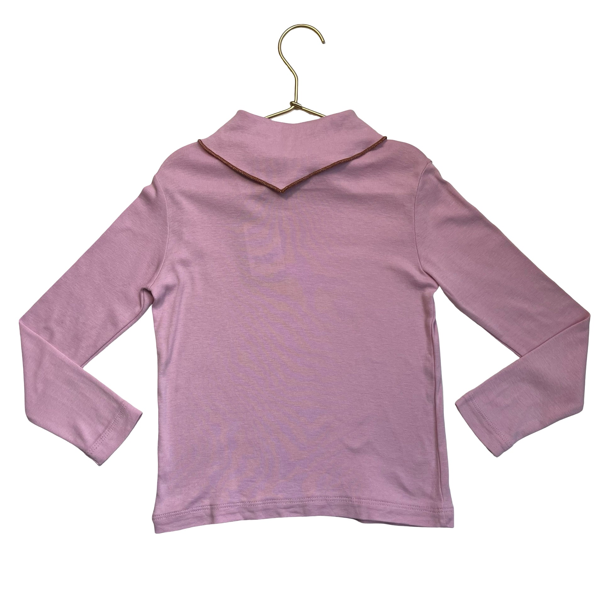 Misha & Puff Pink Tie-Collar Top - Size 6Y