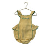 Angel Dear 'G Is For Golf' Yellow Cotton Gauze Overall Bubble Romper - 18-24 Mo