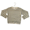 Rylee & Cru Ivory, Olive, Brown Striped Sweater - Size 8-9Y