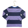 Primary Heather Navy & Lavender Striped Shirt - Size 3