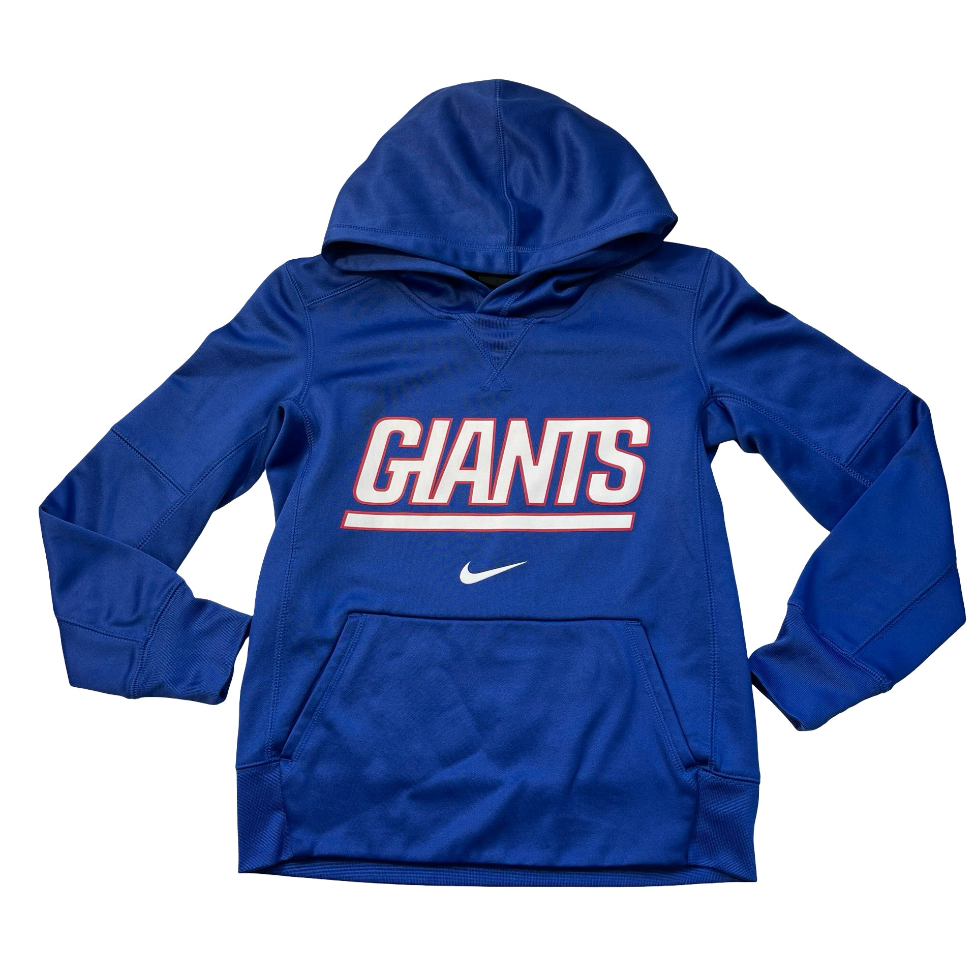 Nike NY Giants Blue Hooded Athletic Sweatshirt - Size S 8