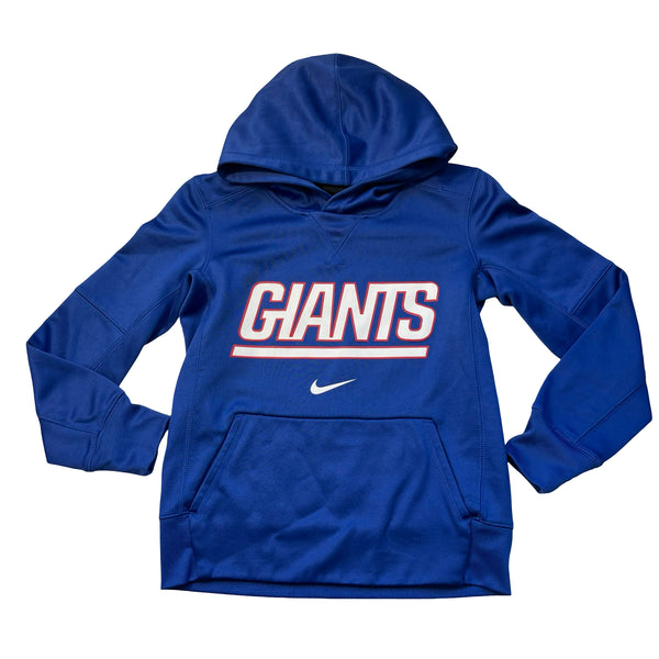 Nike NY Giants Blue Hooded Athletic Sweatshirt - Size S 8