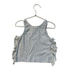 Zara Ivory & Blue Flower Print Top - Size 5-6