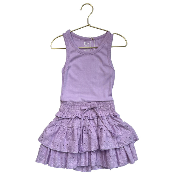 FBZ Flowers by Zoe Lavender Eyelet Tank Dress - Size 5