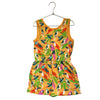 Tea Collection Yellow Tropical Bird Print Romper - Size 7
