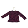 Cozii Purple Leopard Print Waffle Shirt - Size 2T