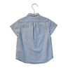 Crewcuts Blue & White Striped Seeruscker Button Down Shirt - Size 3