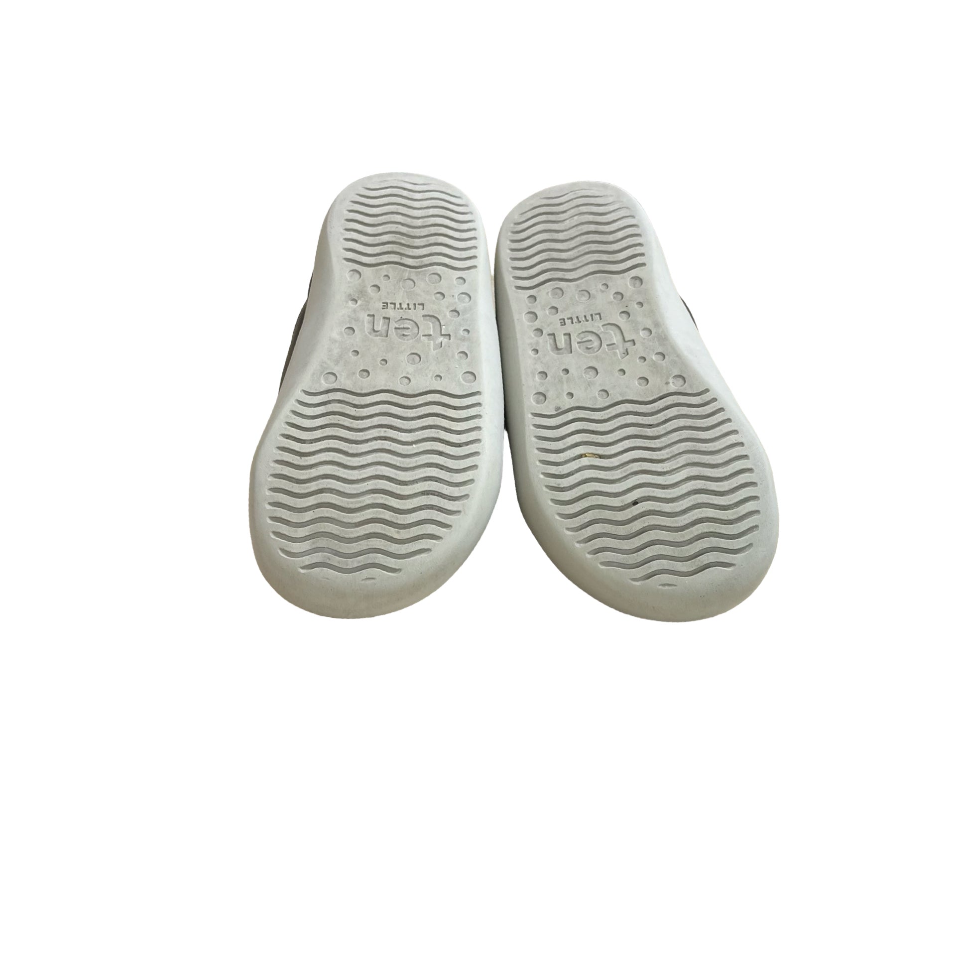 Ten Little Black Velcro Shoes - Size 6.5