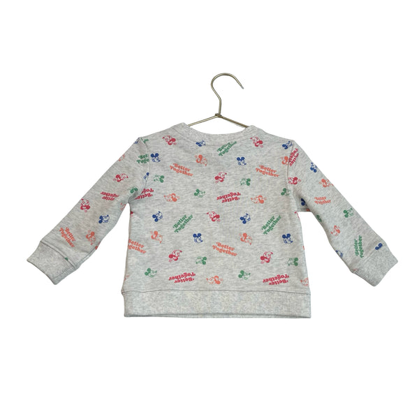 Janie and Jack x Disney Gray 'Better Together' Sweatshirt with Tags - 18-24 Mo