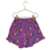 Bobo Choses Purple Peach Print Shorts - Size 10-11Y