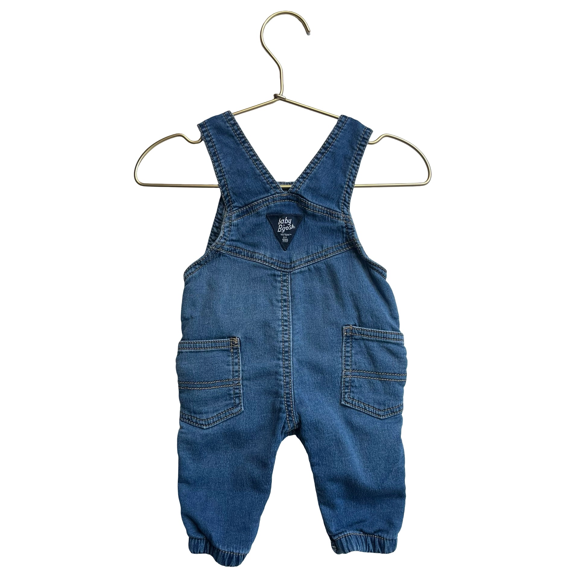 OshKosh Denim Overalls - Size 3 Mo