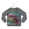 Zunie Gray & Sequin Rainbow Sweatshirt - Size 6X