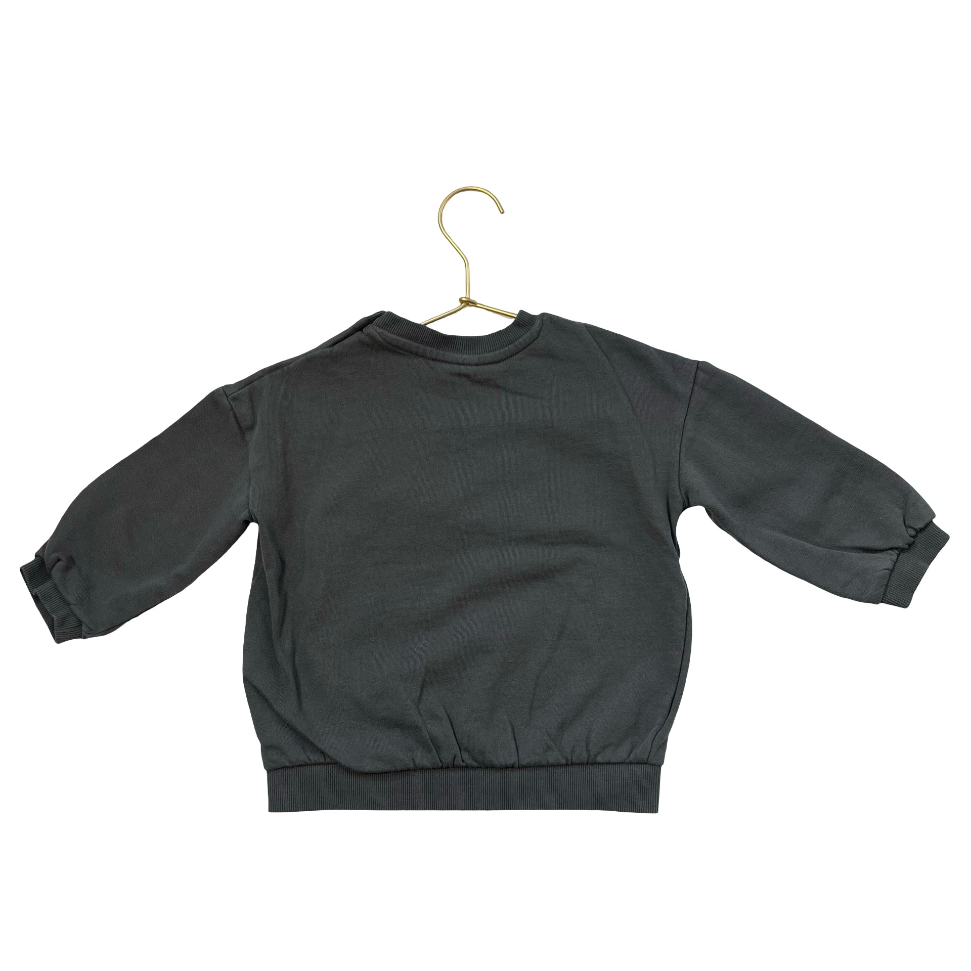 H&M Dark Gray & Tan 'Best Brother' Sweatshirt - Size 2T