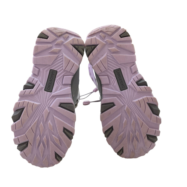 Lands' End Lavender & Silver Irridescent Winter Boots - Size 1Y Big Kid