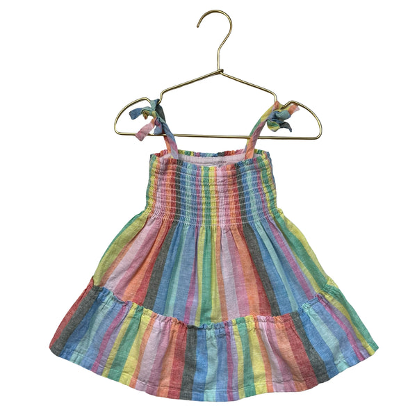 Baby Gap Colorful Striped Linen-Cotton Dress - Size 12-18 Mo