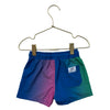 Cotton On Green, Blue, Purple Ombre Unlined Swim Shorts - Size 2