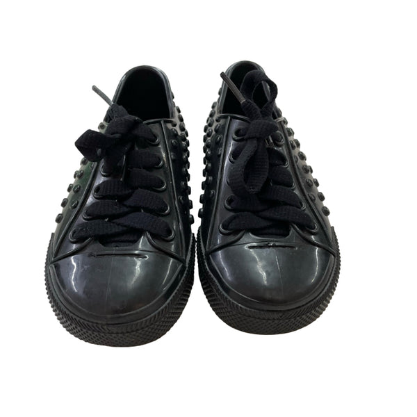 Mini Melissa 'Polibolha' Black Sneakers - Size 8