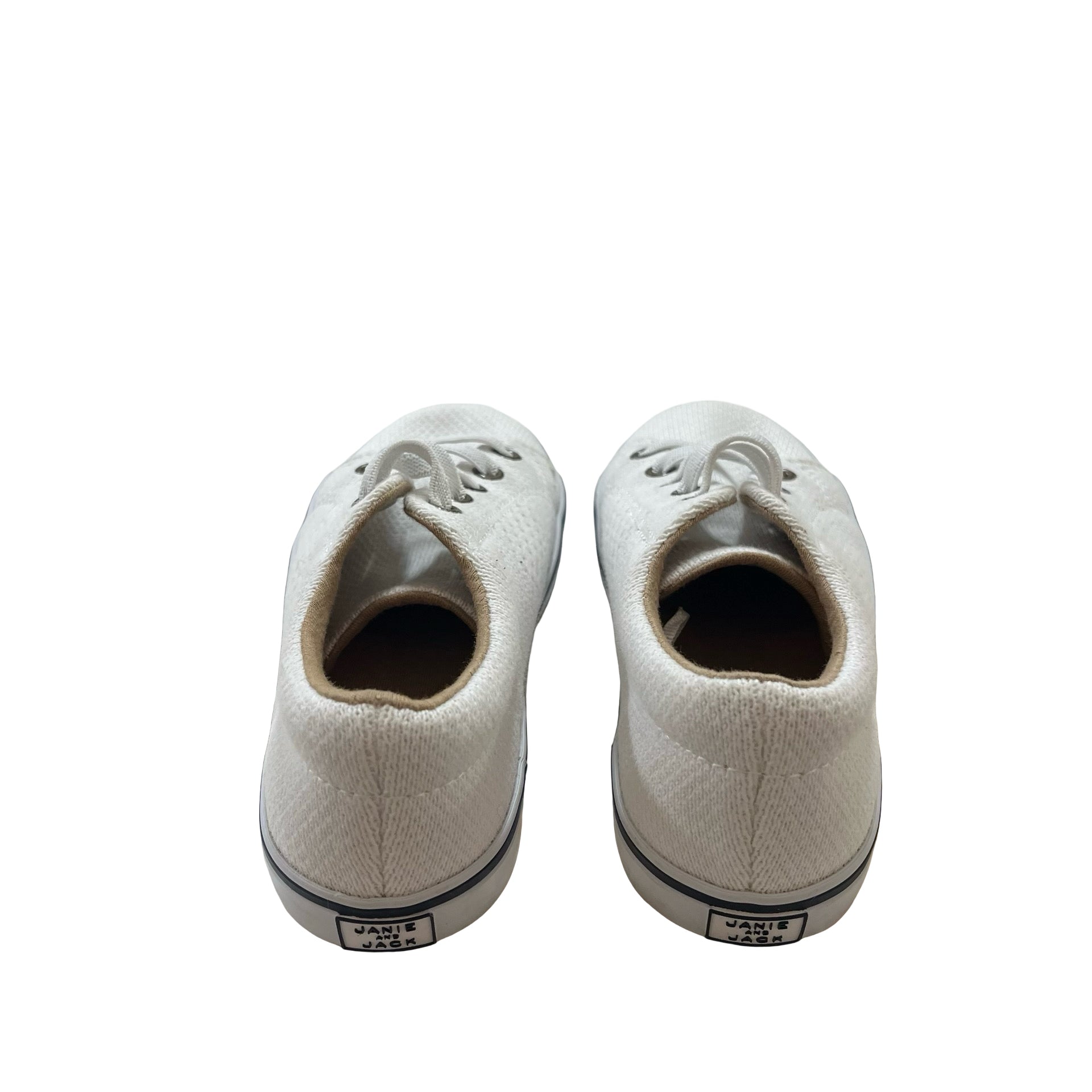 Janie and Jack Ivory Slip-On Sneakers - Size 11