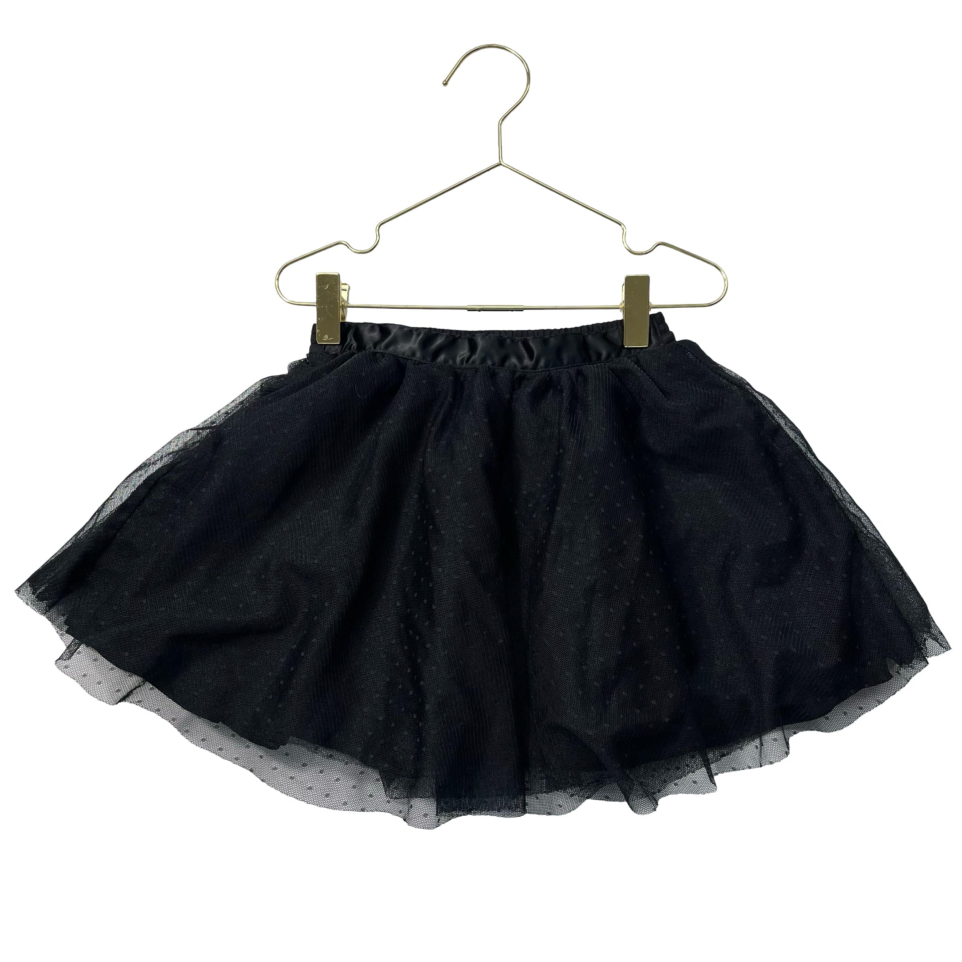 Janie and Jack Black Dot Tulle Skirt - Size 3