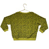 Piupiuchick Lime Green Leopard Print Terry Sweatshirt - Size 6