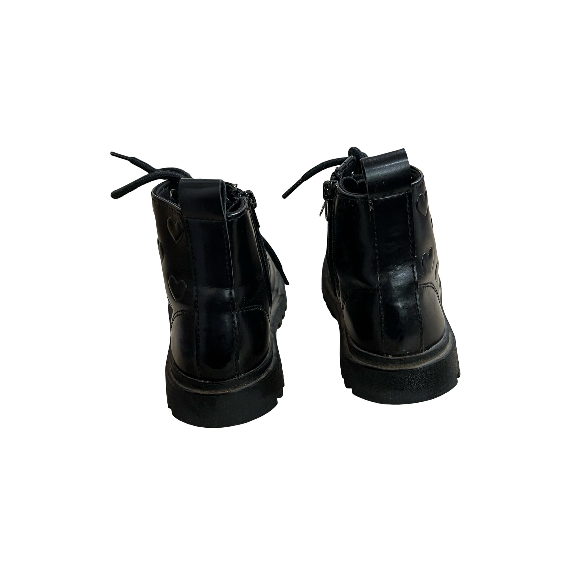Zara Black Heart Boots - Size 24 (8)