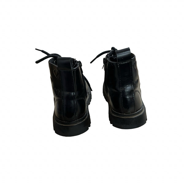 Zara Black Heart Boots - Size 24 (8)