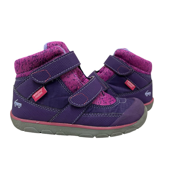 See Kai Run Waterproof & Insulated Purple & Pink Velcro Boots - Size 11