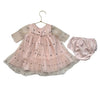 Nordstrom Pink Tulle Dot Dress & Bloomers - Size 6 Mo