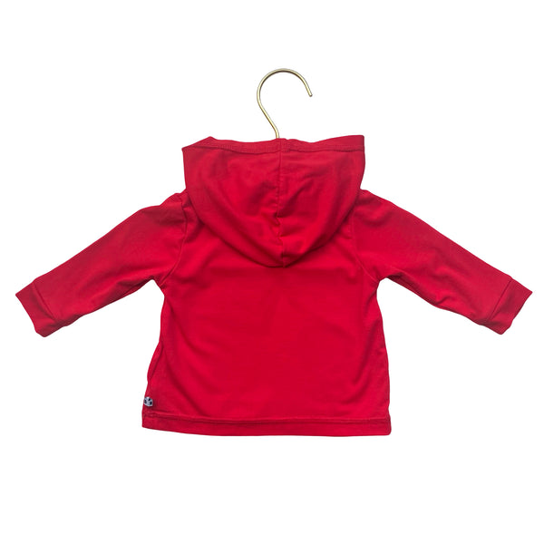 Rugged Butts Red Hooded Shirt - Size 3-6 Mo