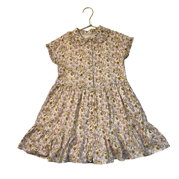 Louis Louise Peach Floral Shirt Dress - Size 6
