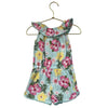 Little Me Mint Green Tropical Flower Print Romper - Size 24 Mo