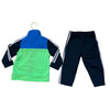 Adidas Navy, Lime & Blue 2 Piece Track Suit Set - Size 12 Mo