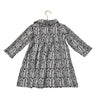 Kate Quinn Ivory & Black Arc Pattern Dress - Size 5Y