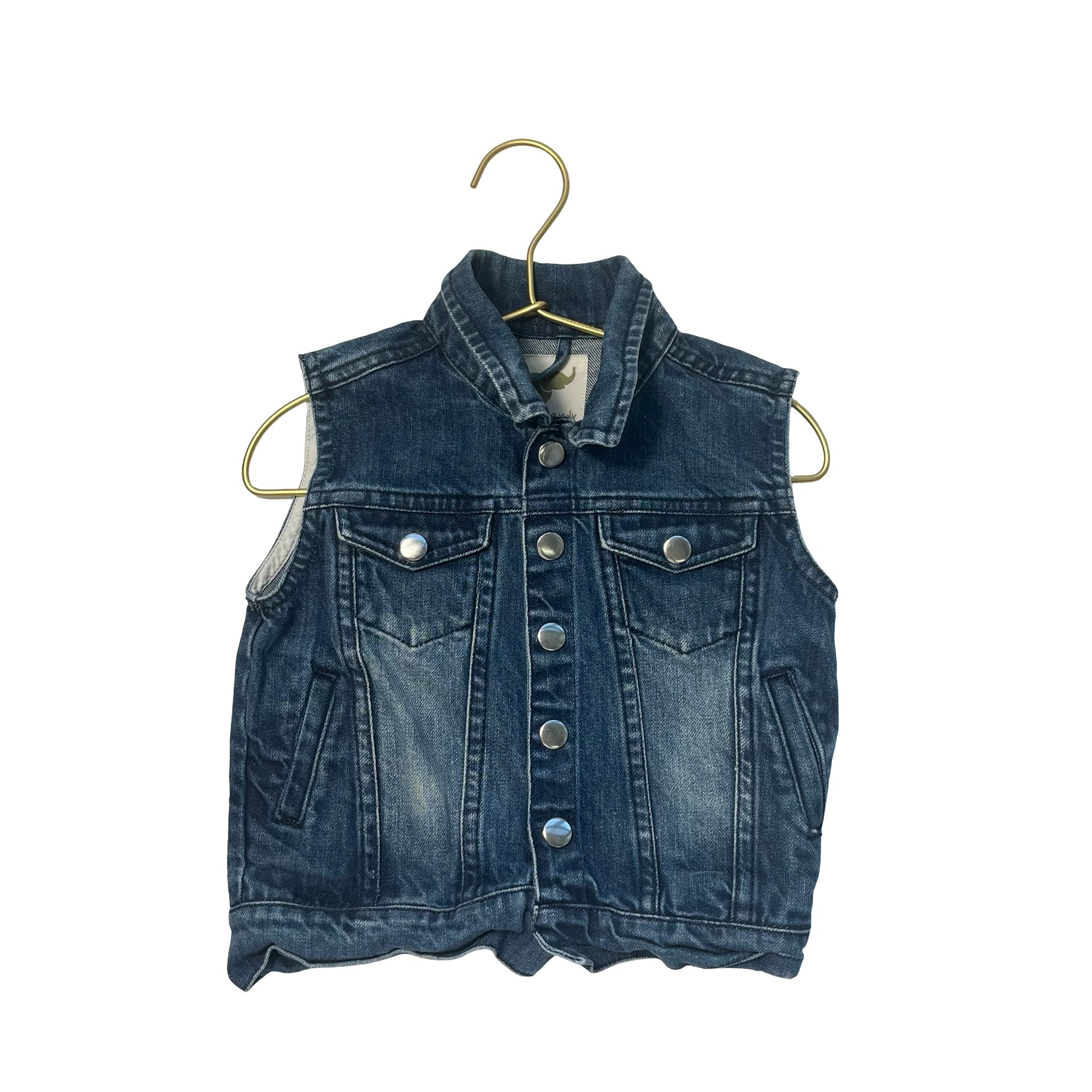 Monica + Andy Denim Vest - Size 2T