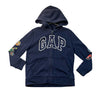 Gap Kids x DC Comics Navy Justice League Zip-Up Hooded Sweatshirt - Size S 6-7
