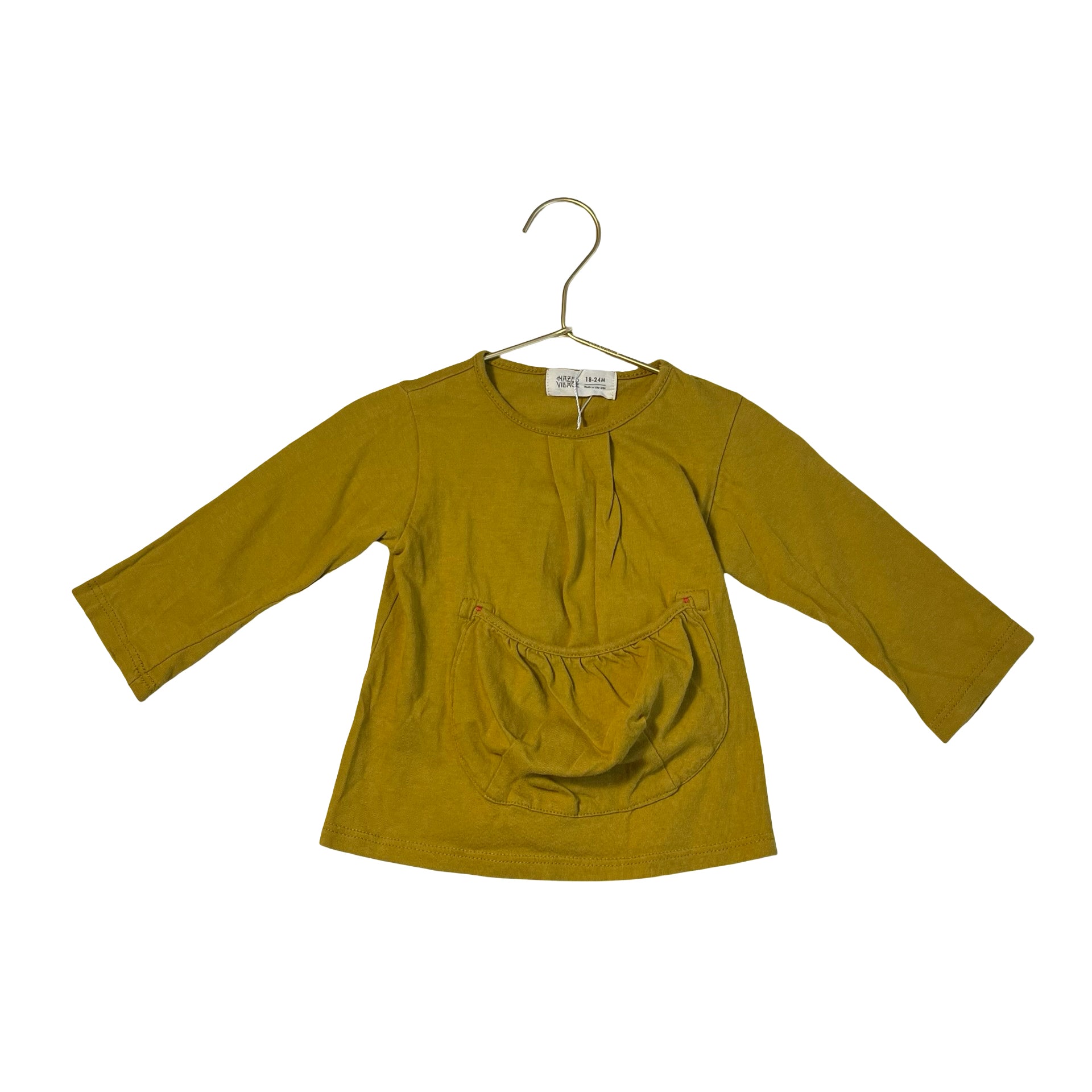 Hazel Village Mustard Yellow Shirt - Size 18-24 Mo
