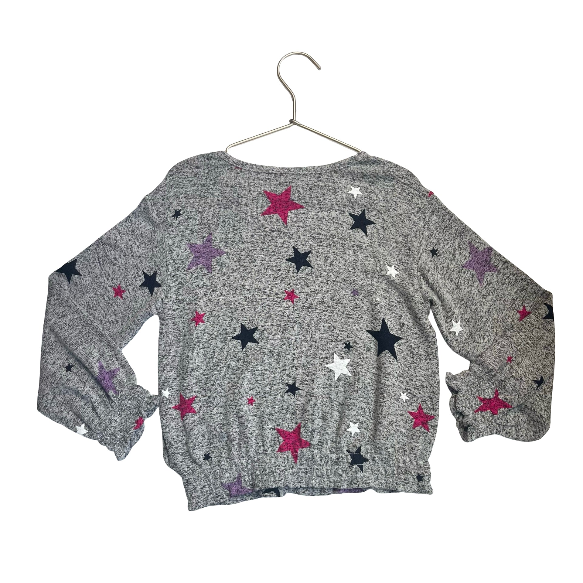 Baby Gap Gray Knit Star Print Top - Size 5
