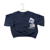 Zara Navy 'Welcome To Adventure' Poscard Sweatshirt - Size 5