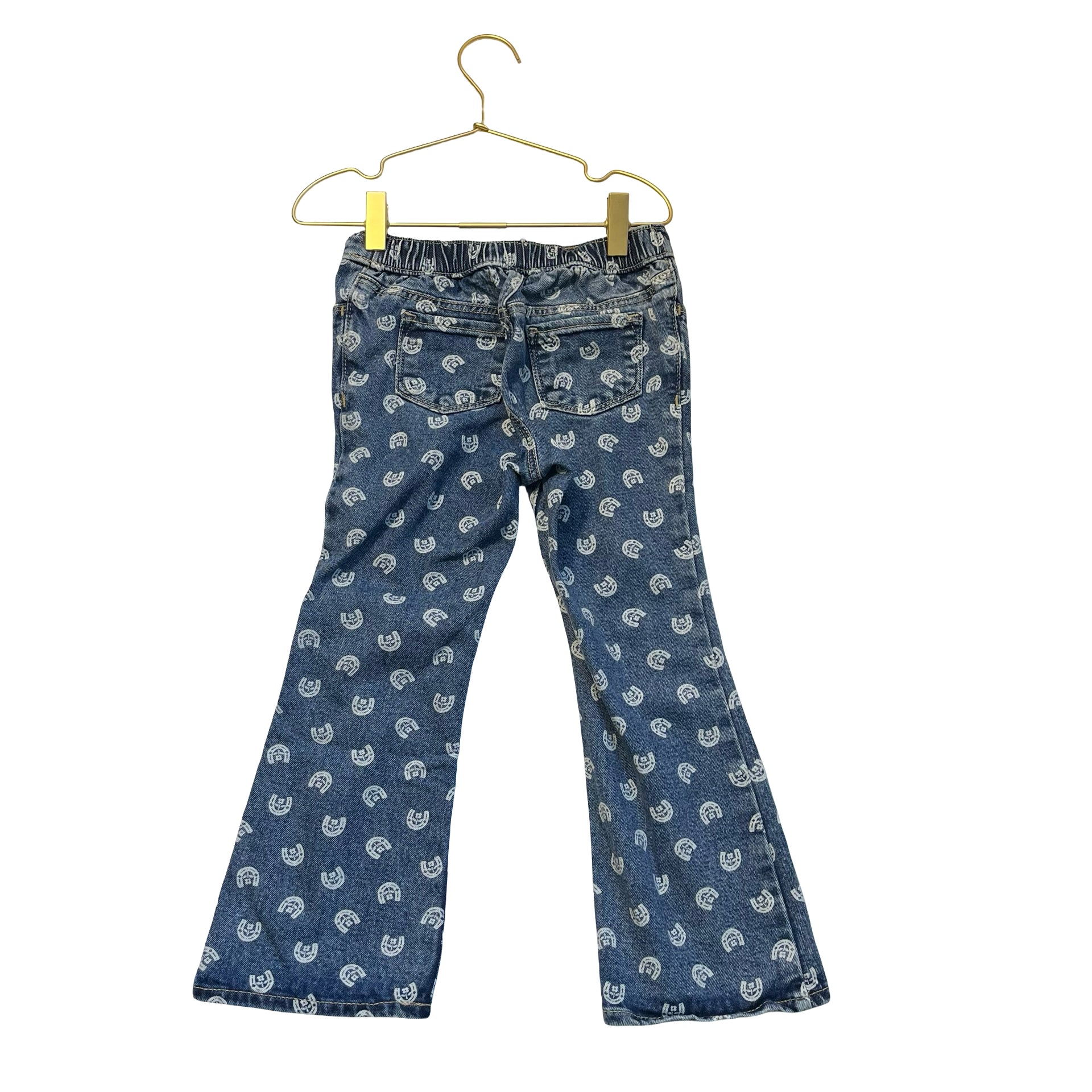 Old Navy Flare Horeshoe Print Denim Jeans - Size 5T