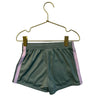 Adidas Sage Green & Pink Striped Athletic Shorts - Size 5