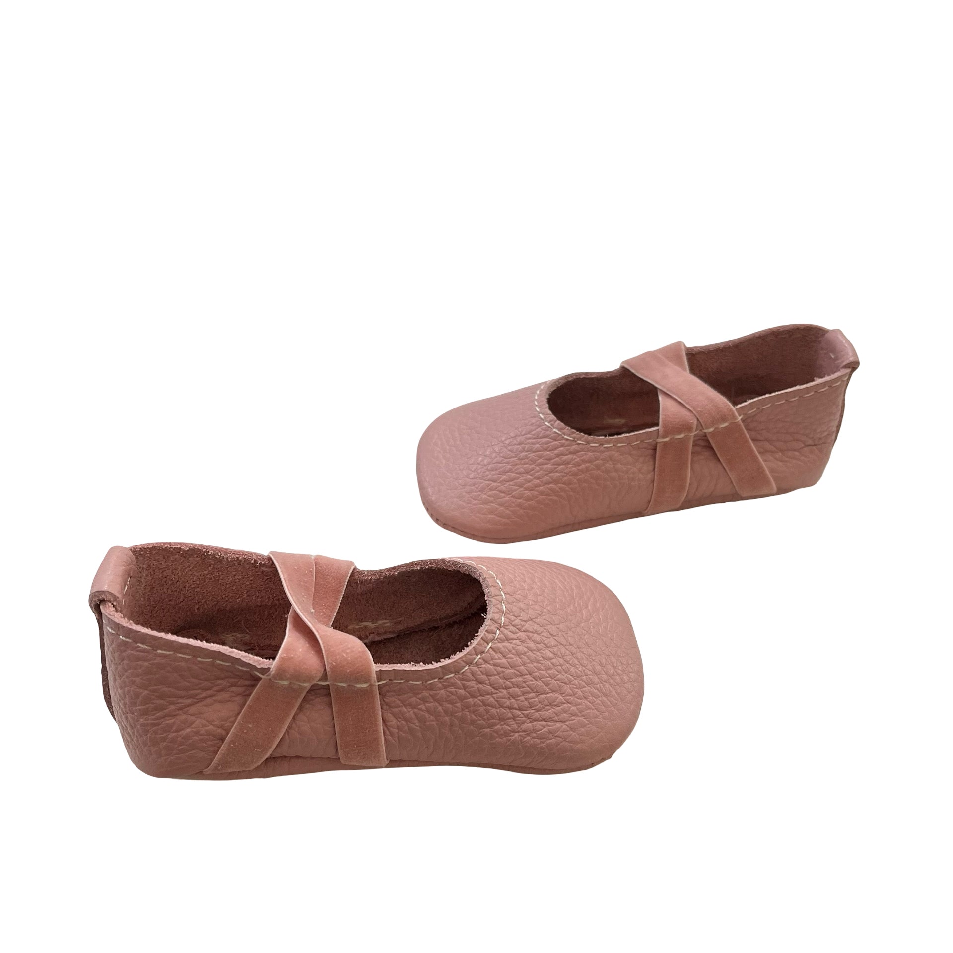 Freshly Picked 'Blush Ballet Slipper' Leather Soft-Sole Shoes New in Box - 3
