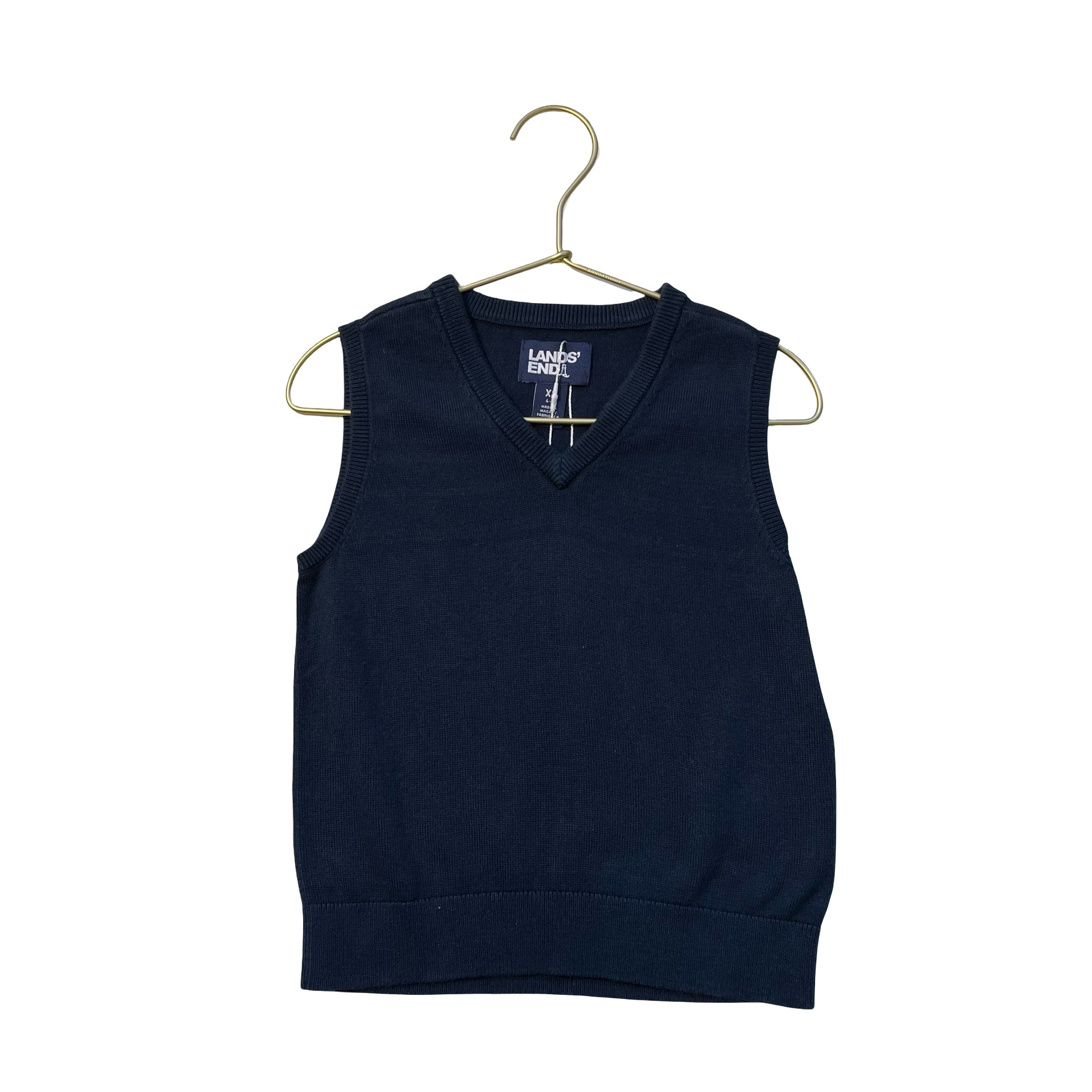 Lands' End Navy Sweater Vest - Size XS 4-5