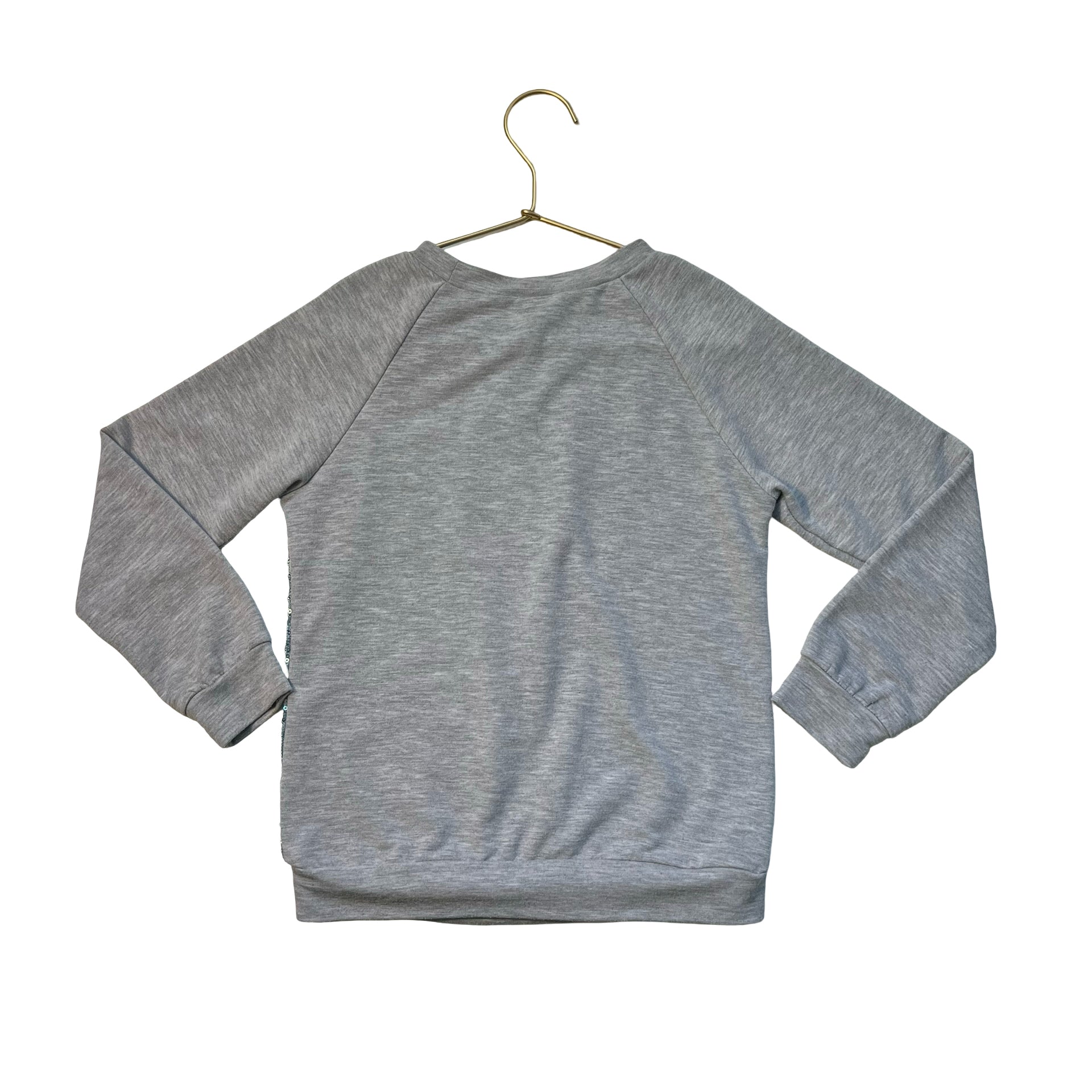 Zunie Gray & Sequin Rainbow Sweatshirt - Size 6X
